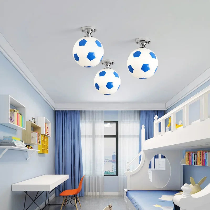Maliben | Playful Football Ceiling Lamp - Goalbright