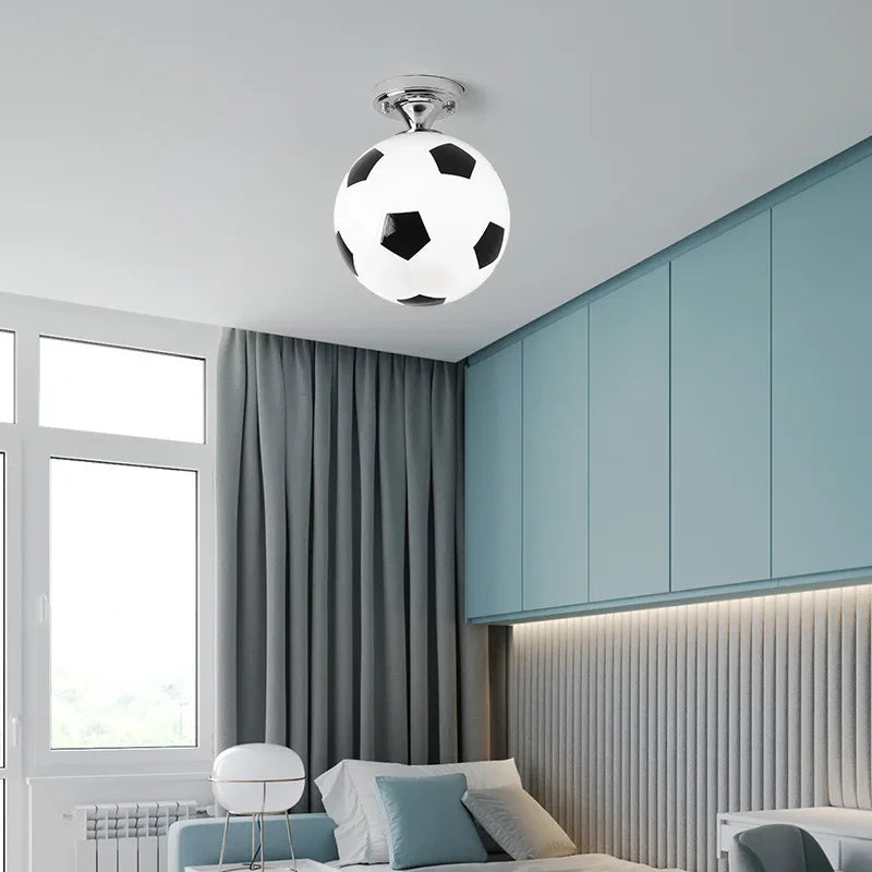 Maliben | Playful Football Ceiling Lamp - Goalbright