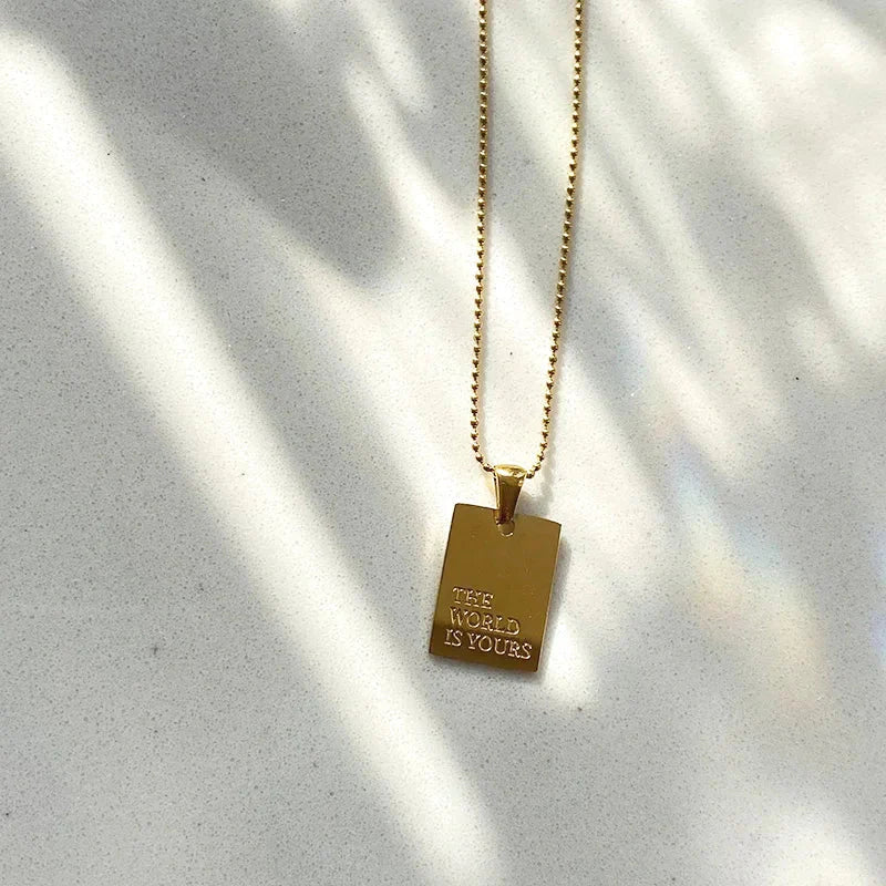 Maliben | Positive Affirmation Engraved Necklaces