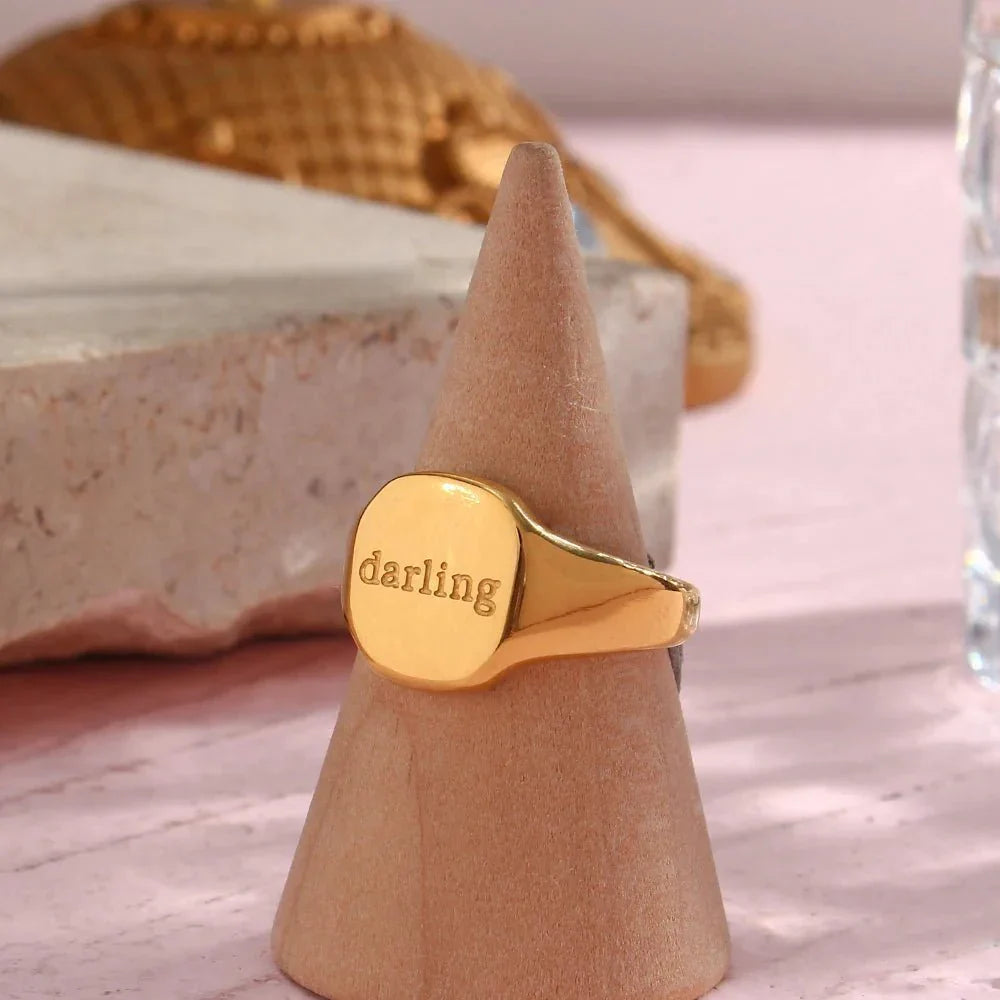 Maliben | Positive Affirmation Engraved Rings
