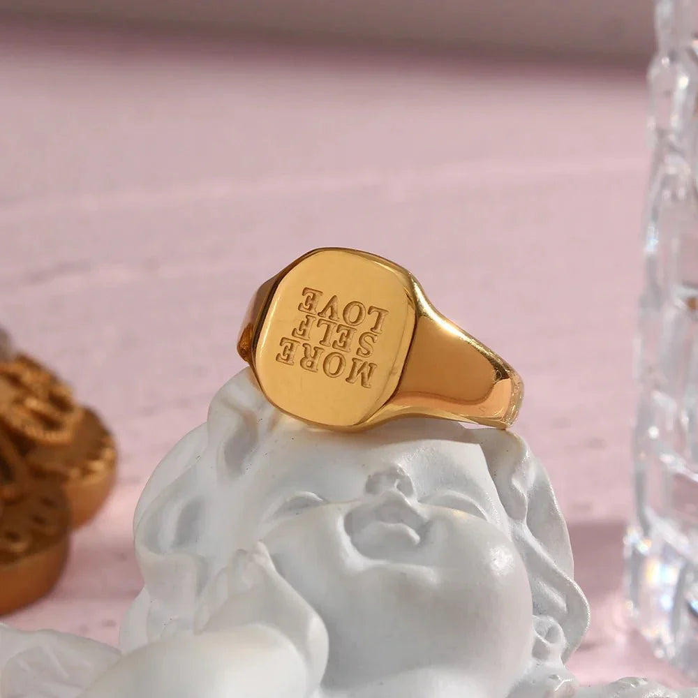 Maliben | Positive Affirmation Engraved Rings