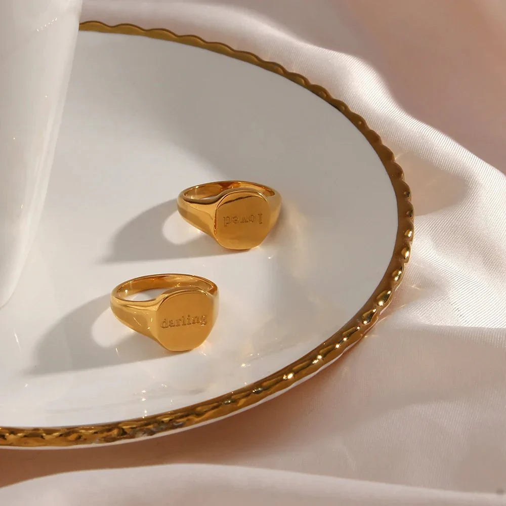Maliben | Positive Affirmation Engraved Rings