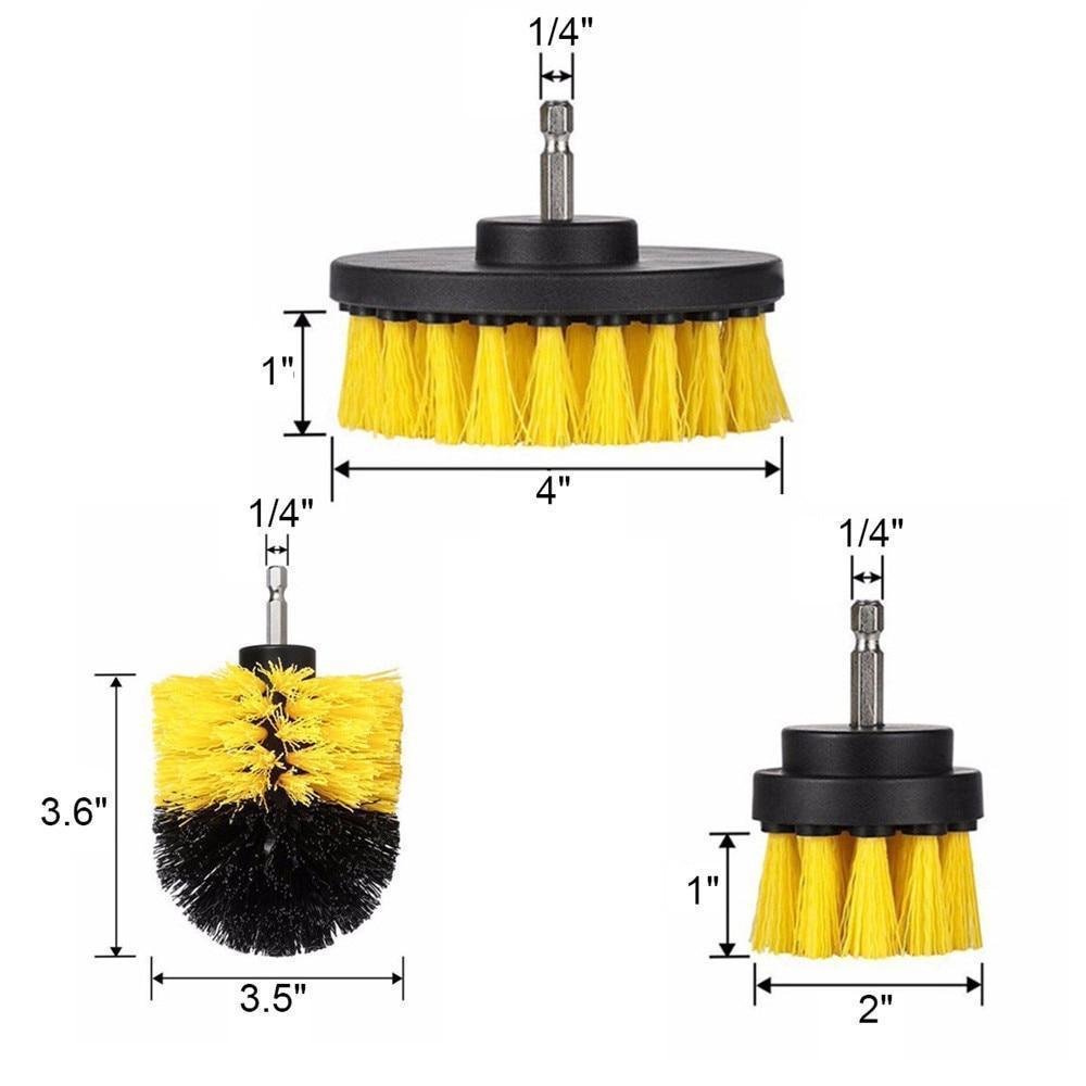 Maliben | Power Cleaning Scrub Brush (Set Of 3)