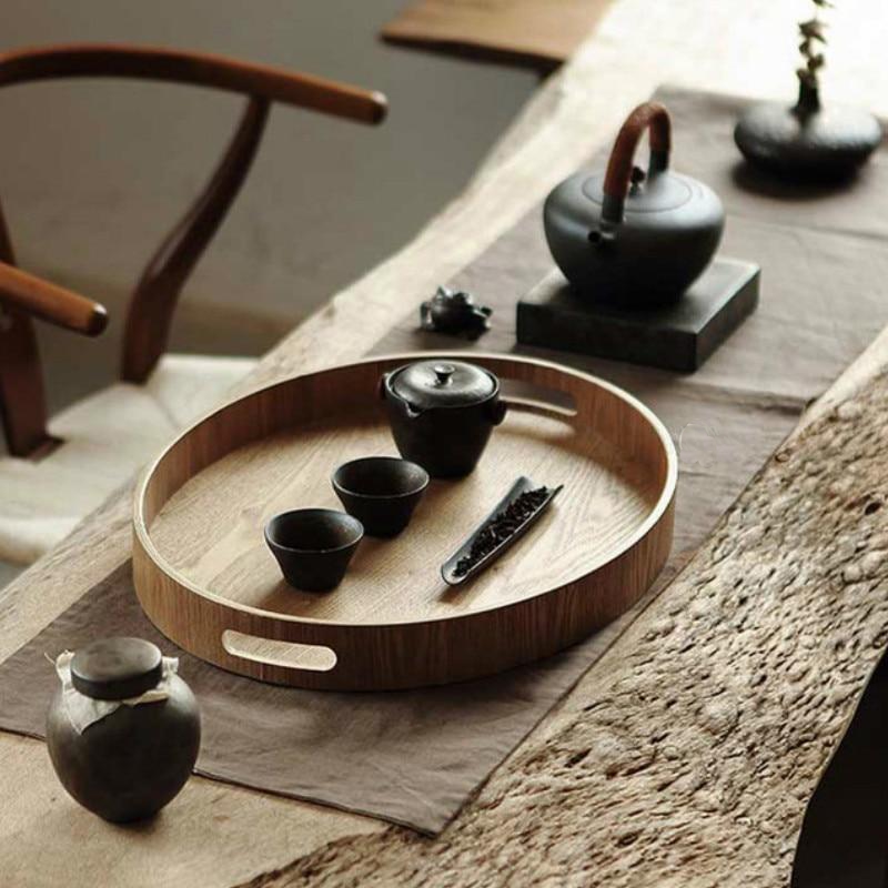 Maliben | Slim, round serving trays made of wood