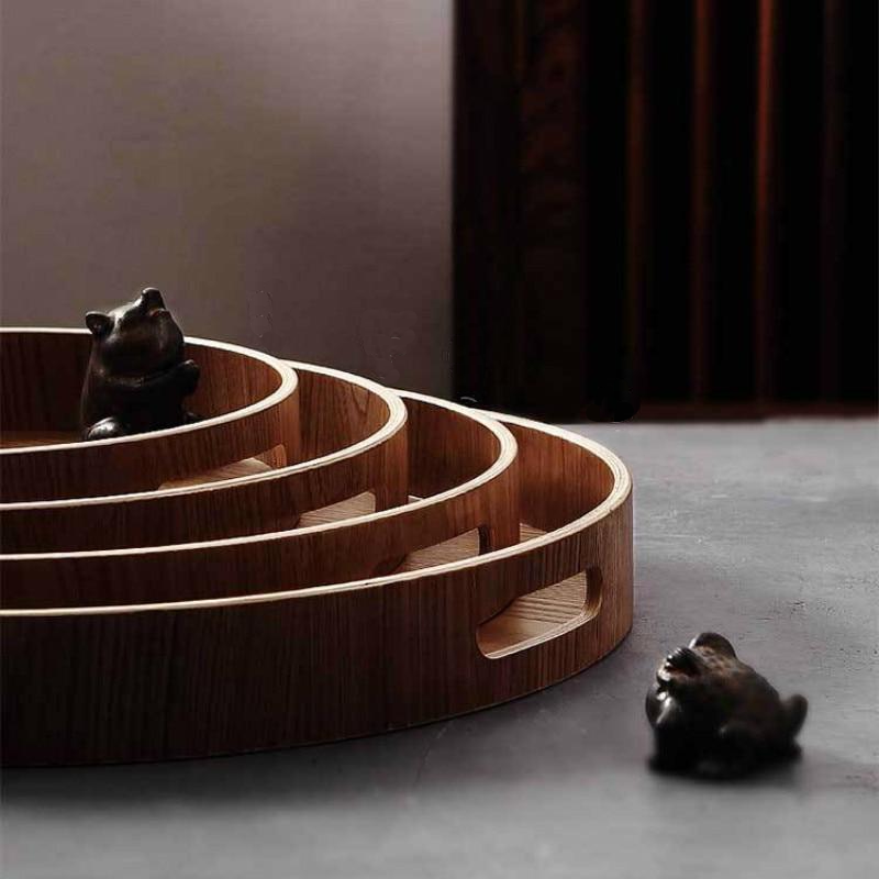 Maliben | Slim, round serving trays made of wood