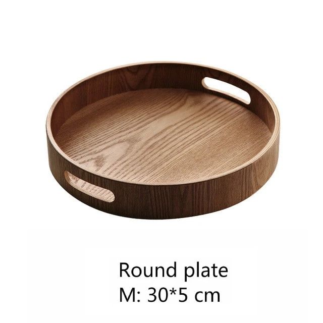 Maliben | Slim, round serving trays made of wood
