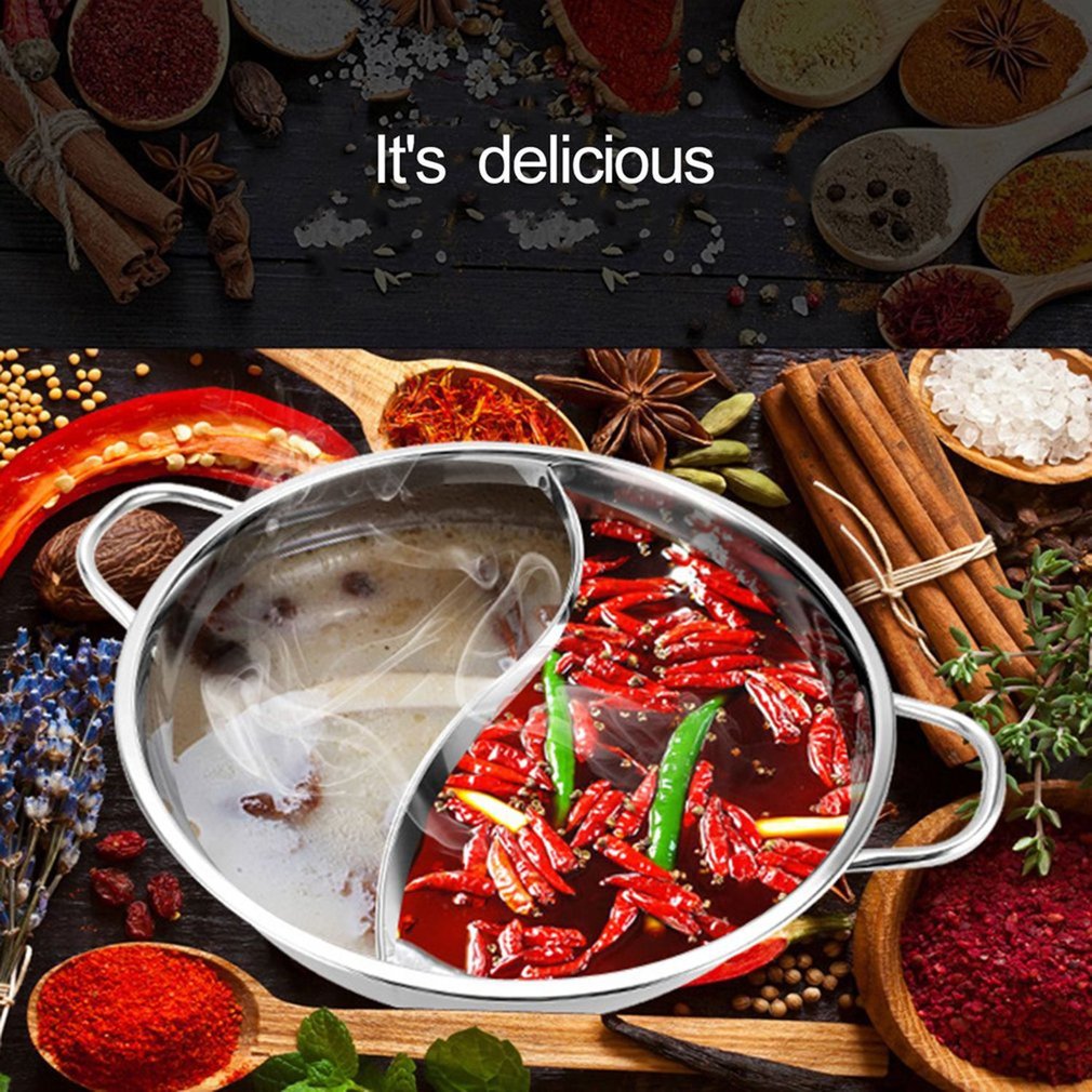 Maliben | Hot Pot Twin Split Stainless Steel Pan