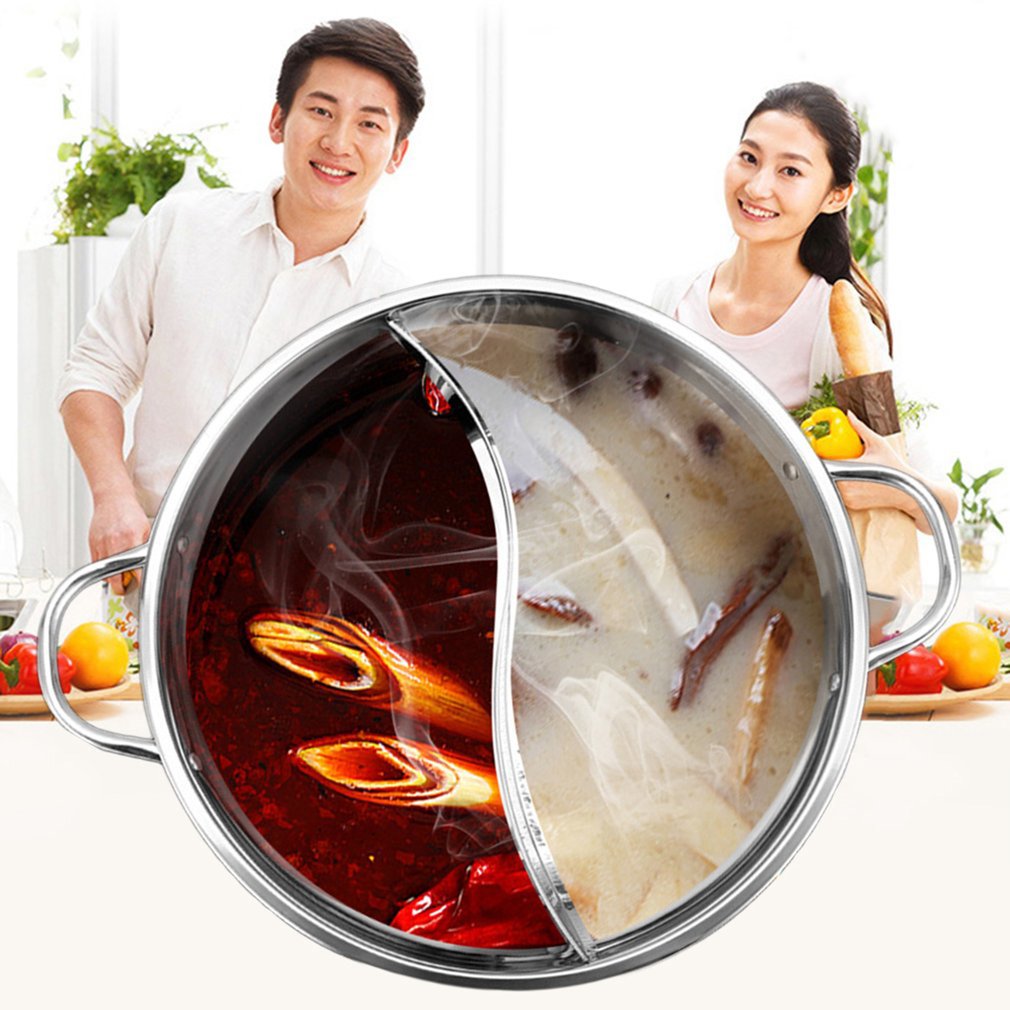 Maliben | Hot Pot Twin Split Stainless Steel Pan