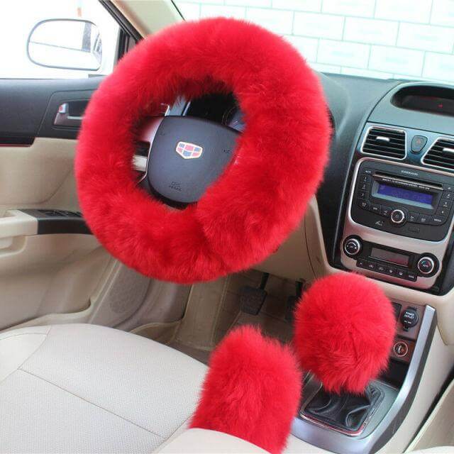Maliben | Universal Plush Warm Steering Wheel Cover