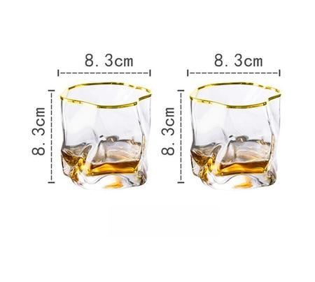 Maliben | Distorted Texture Whisky Glass Set