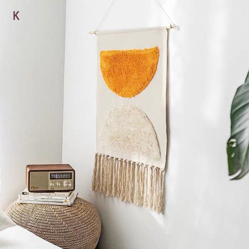 Maliben Geometric Macramé Wall Tapestry — Bohemian Wall Decor