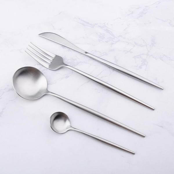 Maliben | Modern Silver Cutlery Utensil Set