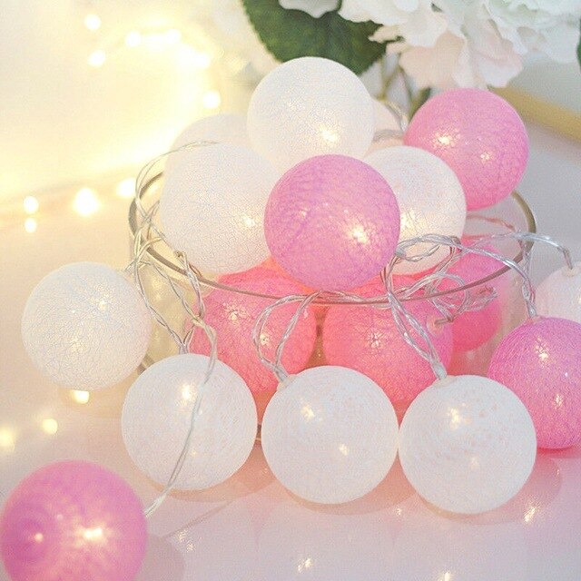 Maliben | Led Cotton Ball String Lights