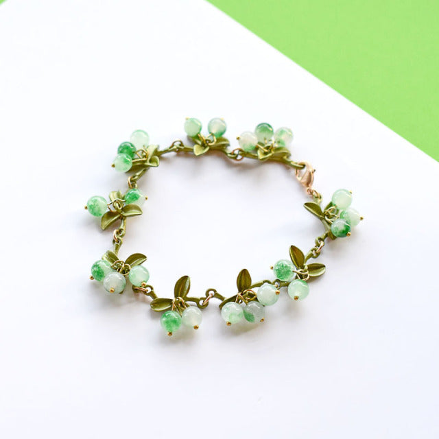 Maliben | Retro Orchid Flower Bracelet