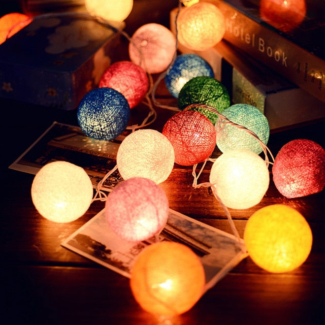 Maliben Ballton - Cotton glowing ball swing — Various color combinations