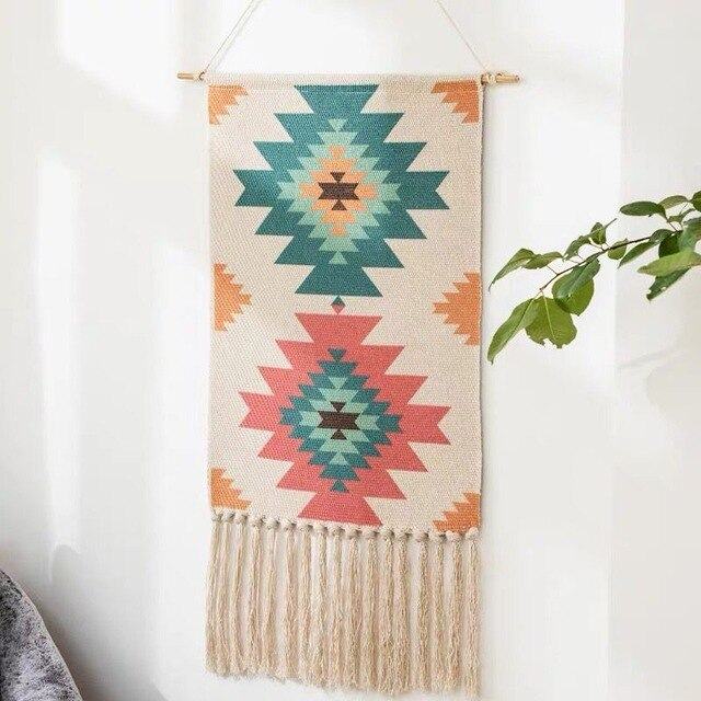 Maliben Geometric Macramé Wall Tapestry — Bohemian Wall Decor