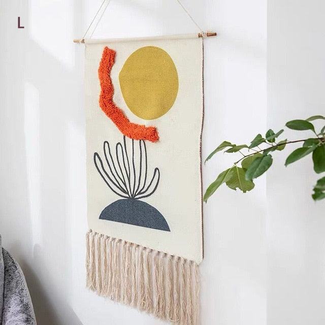 Maliben Geometric Macramé Wall Tapestry — Bohemian Wall Decor