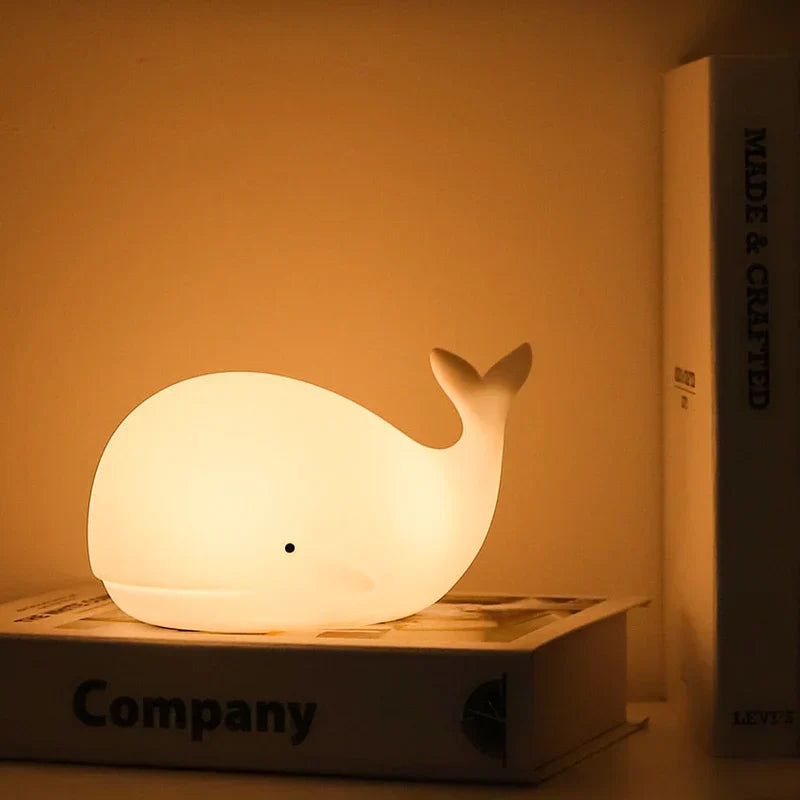 Maliben | Cute Whale Night Light With Color Changing - Glowwhale