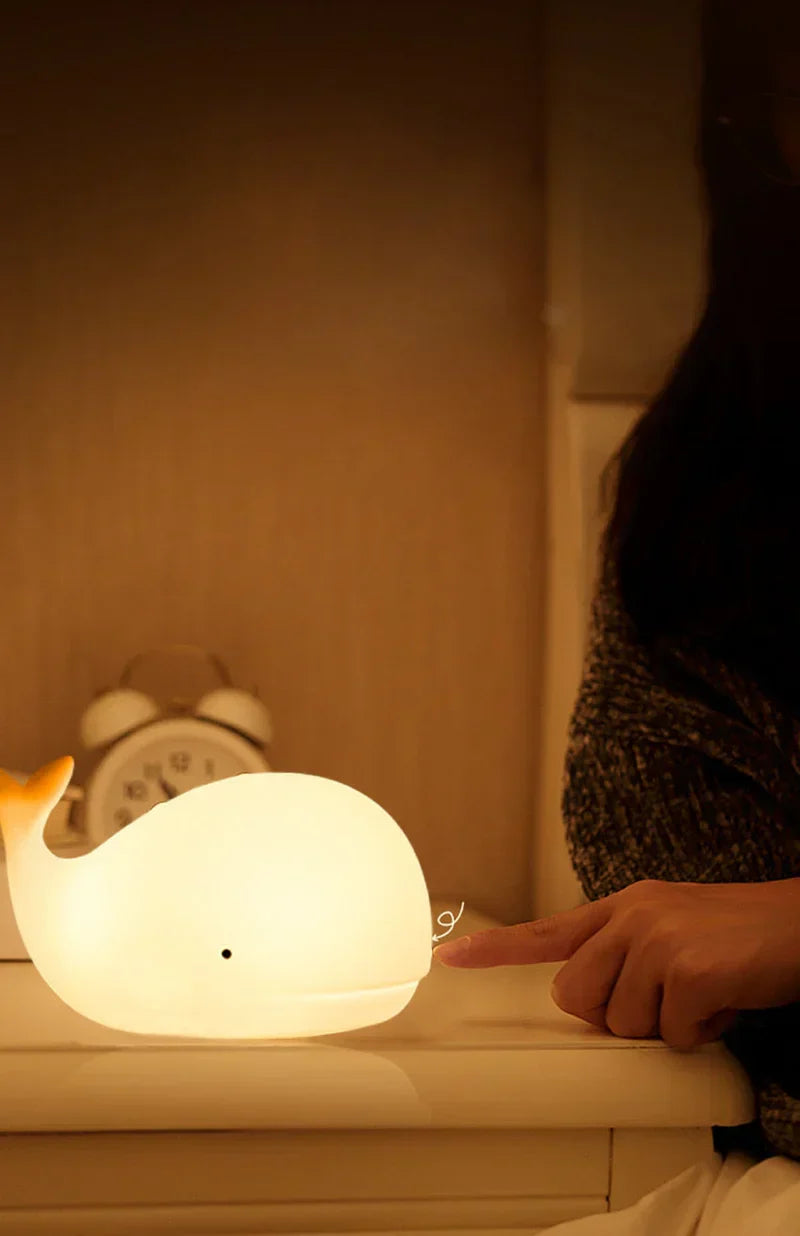 Maliben | Glowwhale Night Lamp - Magical Color Party For Children