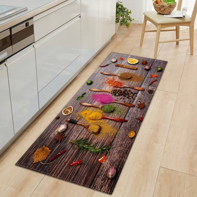 Maliben | Cookease Food-Themed Kitchen Mat | Non-Slip & Water-Repellent | ComFort Mat for Kitchen & Household