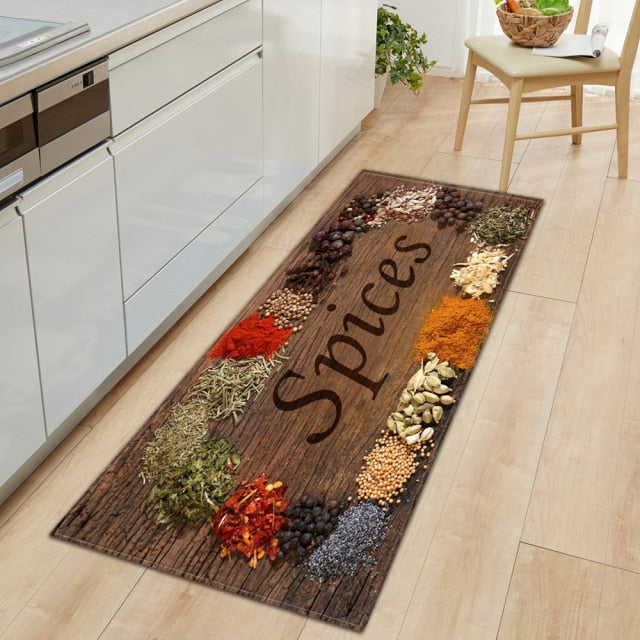 Maliben | Cookease Food-Themed Kitchen Mat | Non-Slip & Water-Repellent | ComFort Mat for Kitchen & Household