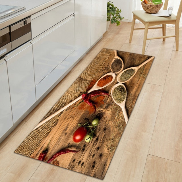Maliben | Cookease Food-Themed Kitchen Mat | Non-Slip & Water-Repellent | ComFort Mat for Kitchen & Household