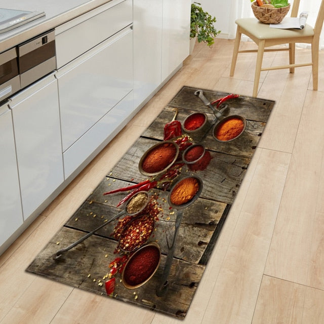 Maliben | Cookease Food-Themed Kitchen Mat | Non-Slip & Water-Repellent | ComFort Mat for Kitchen & Household