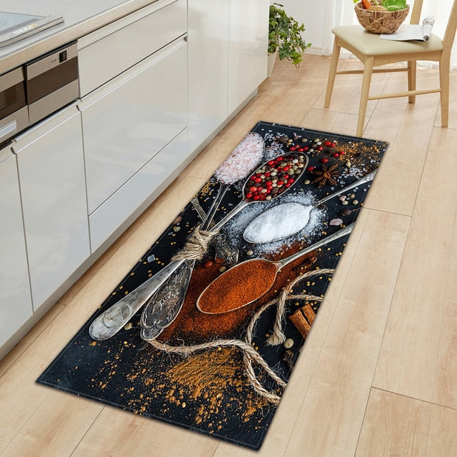Maliben | Cookease Food-Themed Kitchen Mat | Non-Slip & Water-Repellent | ComFort Mat for Kitchen & Household
