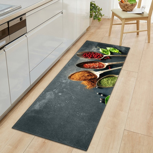 Maliben | Cookease Food-Themed Kitchen Mat | Non-Slip & Water-Repellent | ComFort Mat for Kitchen & Household