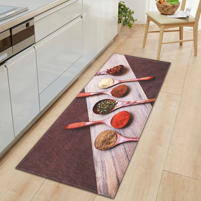 Maliben | Cookease Food-Themed Kitchen Mat | Non-Slip & Water-Repellent | ComFort Mat for Kitchen & Household
