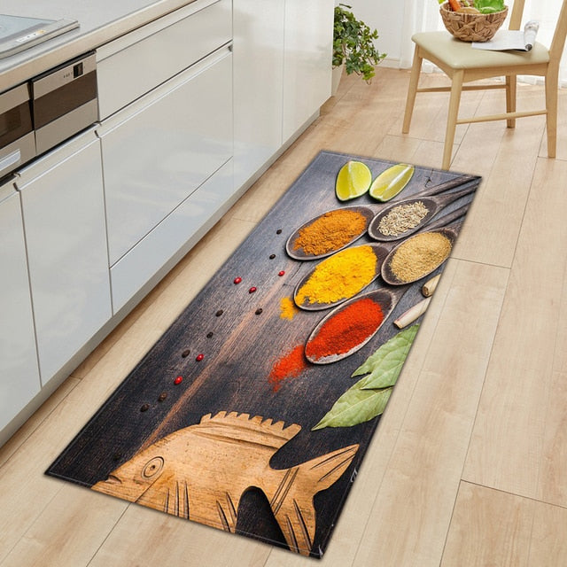 Maliben | Cookease Food-Themed Kitchen Mat | Non-Slip & Water-Repellent | ComFort Mat for Kitchen & Household