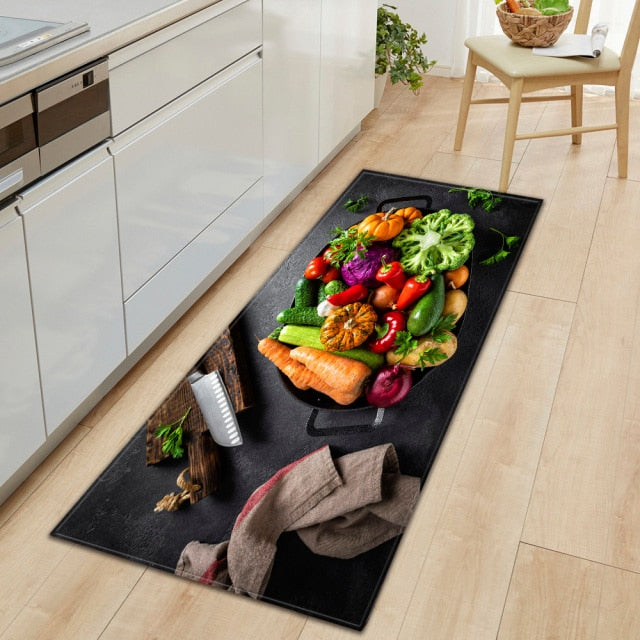 Maliben | Cookease Food-Themed Kitchen Mat | Non-Slip & Water-Repellent | ComFort Mat for Kitchen & Household