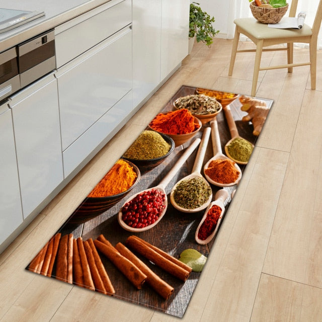 Maliben | Cookease Food-Themed Kitchen Mat | Non-Slip & Water-Repellent | ComFort Mat for Kitchen & Household