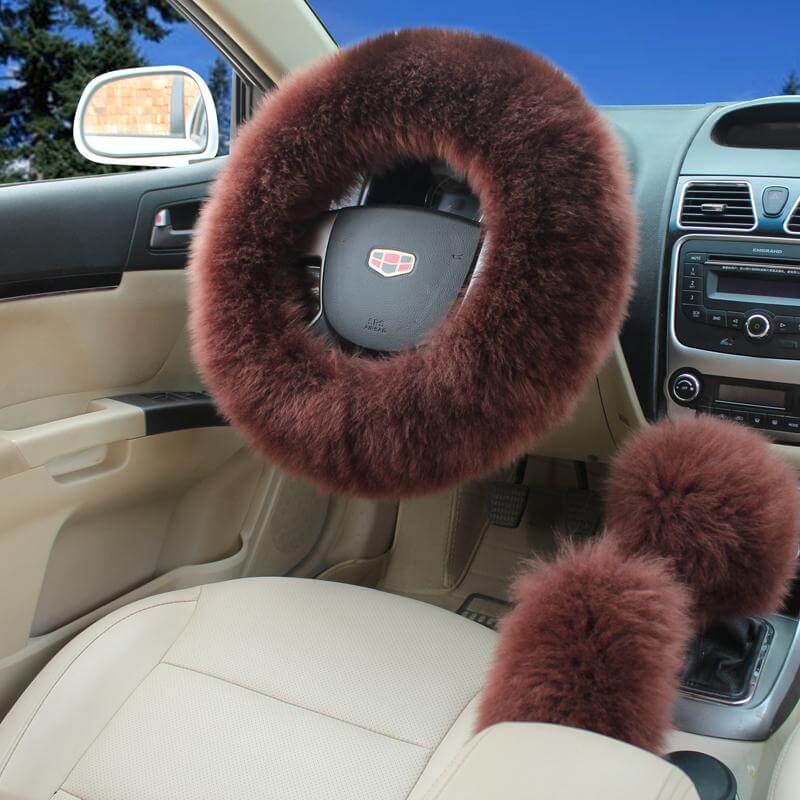 Maliben | Universal Plush Warm Steering Wheel Cover