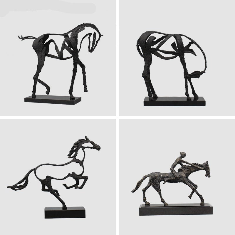 Maliben | Minimalist Abstract Horse Sculpture Art Figurine
