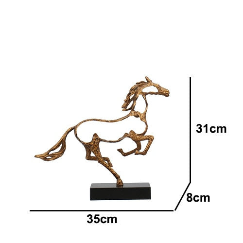 Maliben | Minimalist Abstract Horse Sculpture Art Figurine