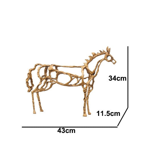 Maliben | Minimalist Abstract Horse Sculpture Art Figurine