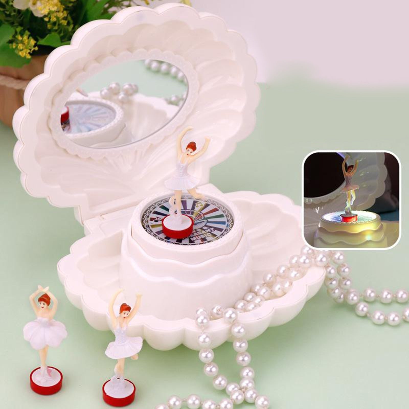 Maliben | Dancing Ballet Shell Music Box