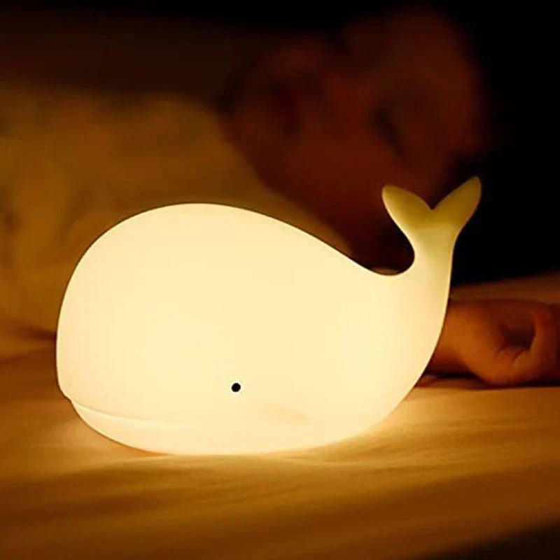 Maliben | Glowwhale Night Lamp - Magical Color Party For Children