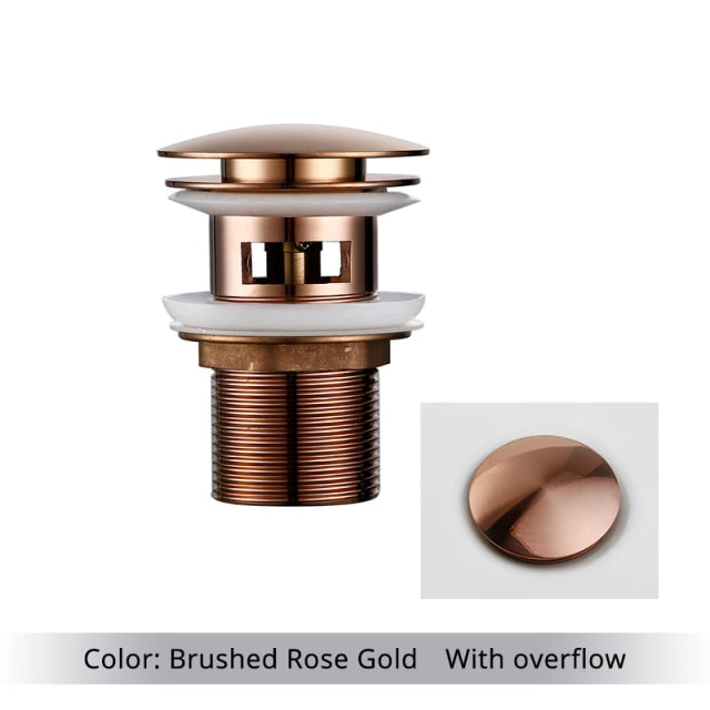 Maliben | Polished Brass Bathroom Sink Drains