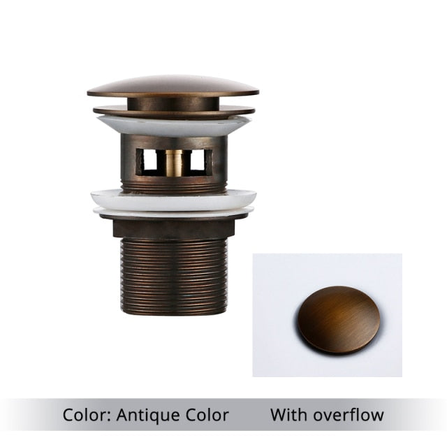 Maliben | Polished Brass Bathroom Sink Drains