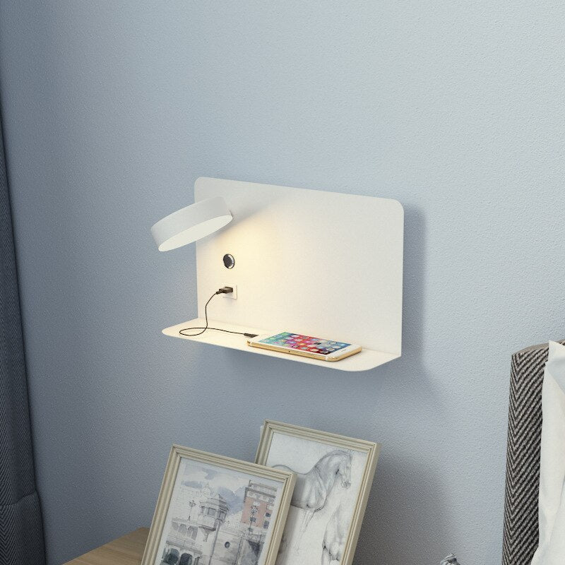 Maliben | Led Bed Lamp Wall Lamp With Usb Charger
