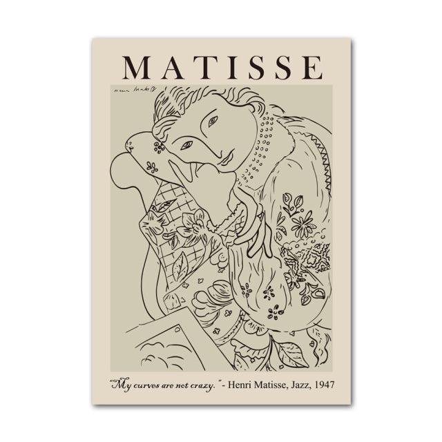 Maliben | Henri Matisse Picasso Abstract Canvas