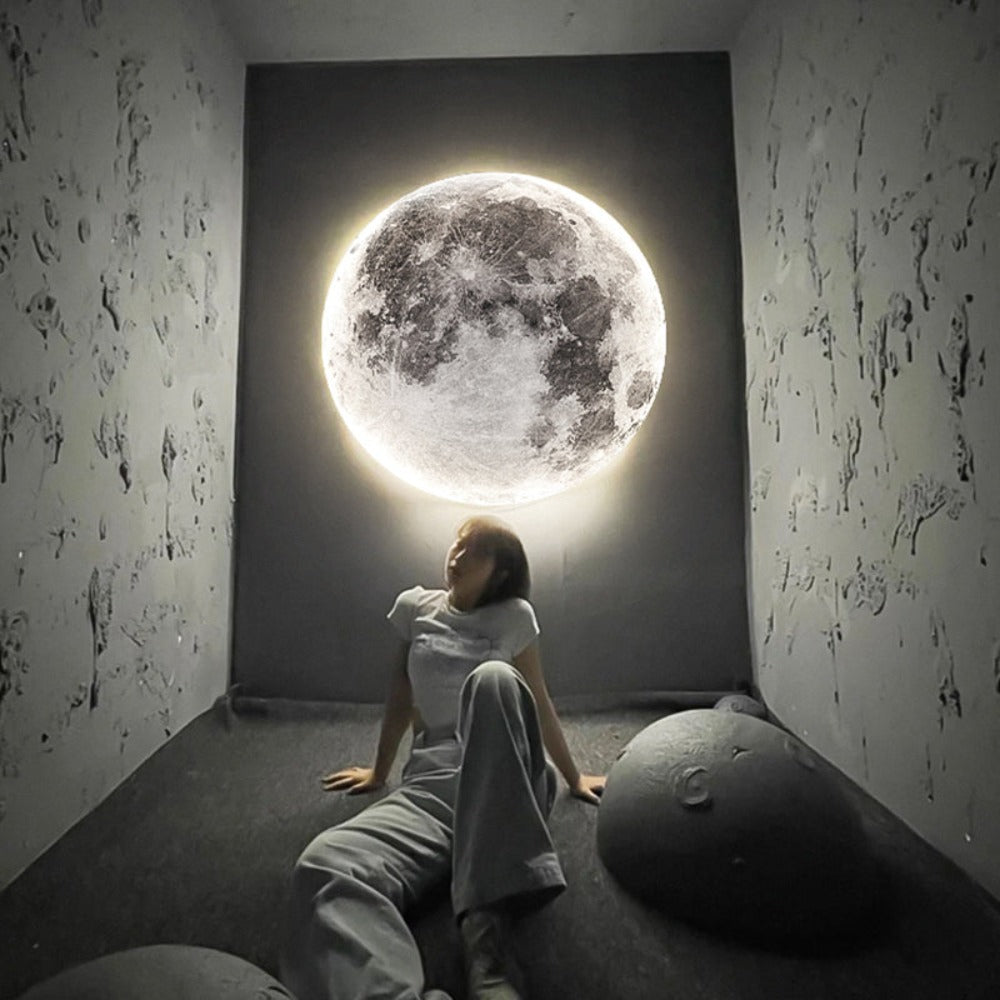 Maliben | 3d Led Moon Or Earth Ceiling Or Wall Light