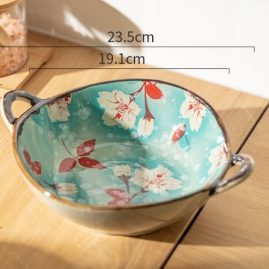 Maliben | Flora Ceramic Pasta Bowls