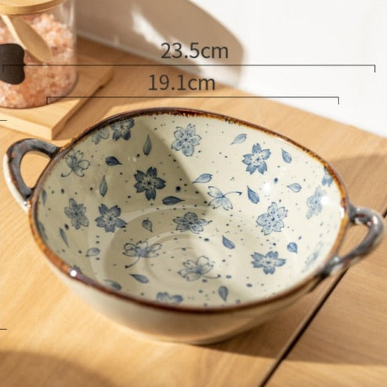 Maliben | Flora Ceramic Pasta Bowls