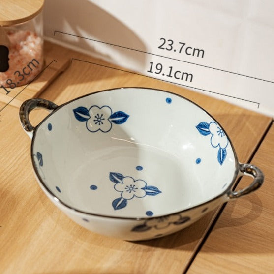 Maliben | Flora Ceramic Pasta Bowls