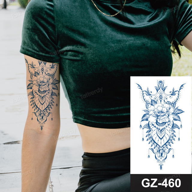 Maliben | Flower Sleeve Semi-Permanent Tattoo