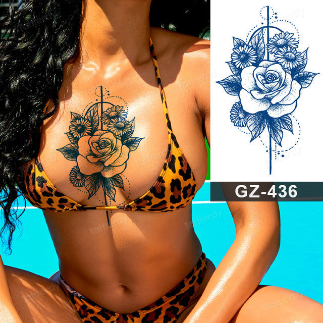 Maliben | Flower Sleeve Semi-Permanent Tattoo