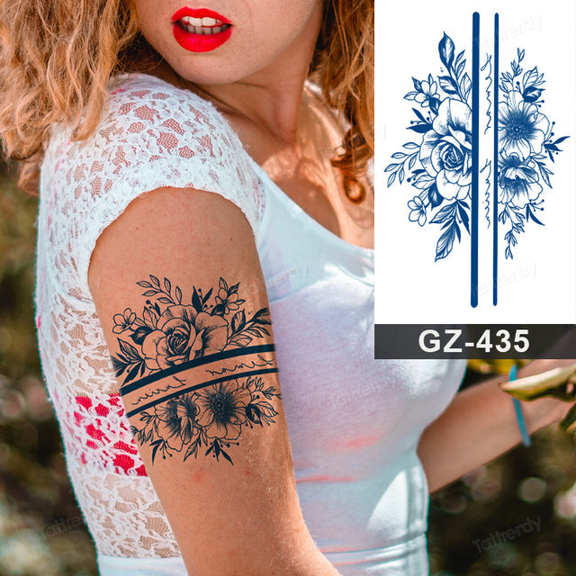 Maliben | Flower Sleeve Semi-Permanent Tattoo